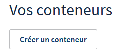 créer un conteneur