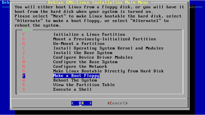 Boot on a Floppy Disk