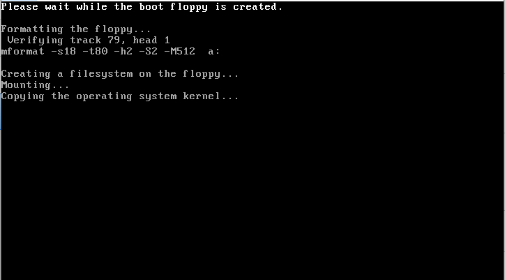 Floppy Disk creation