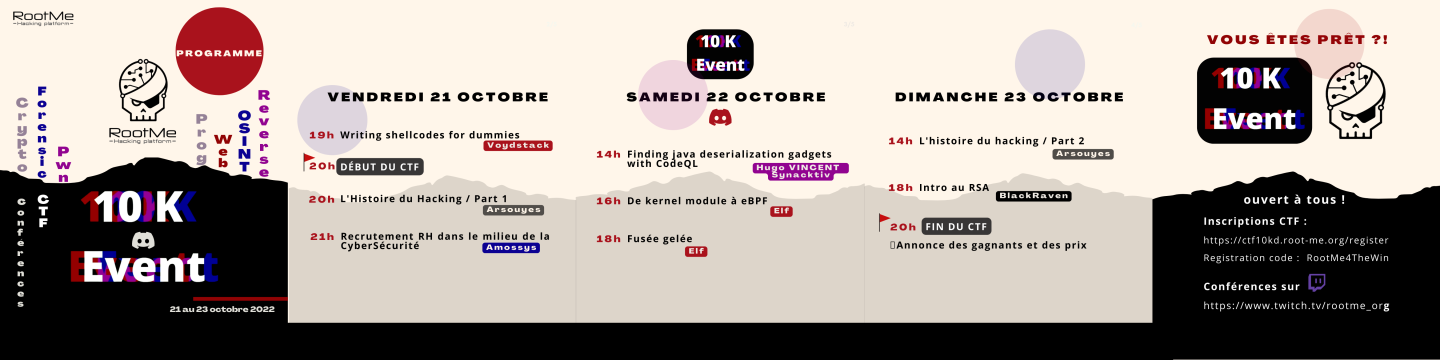 10K event announcement
