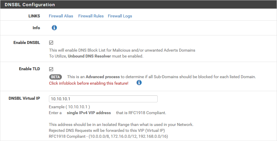 DNSBL Setup