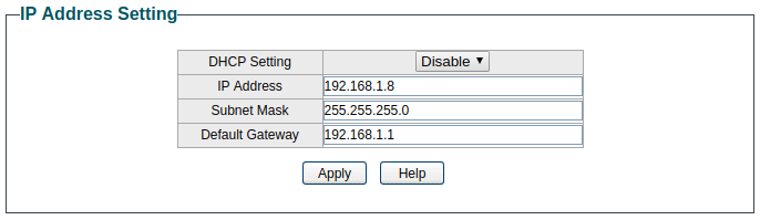 Configuration IP