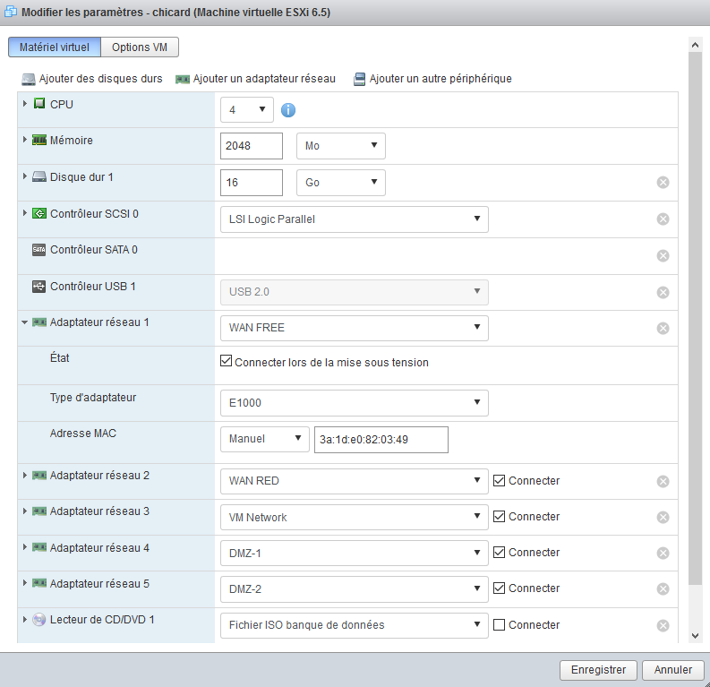 Changement de l’adresse MAC