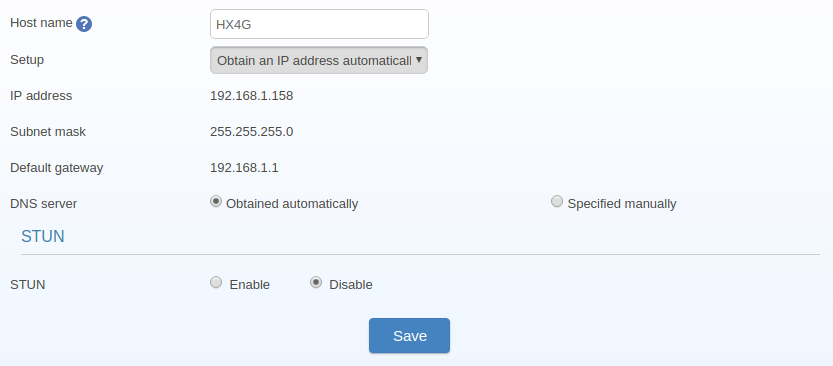 Configuration IP