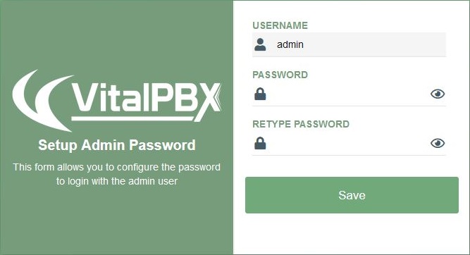 admin password creation (3.0)