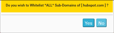 Block all subdomains?