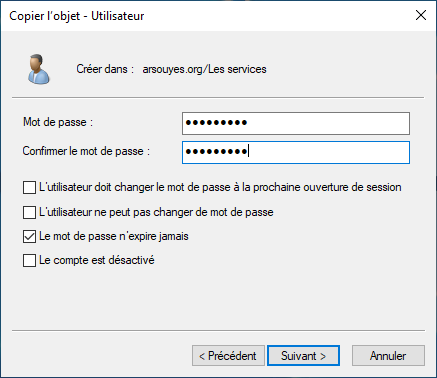 Configurer l’authentification.