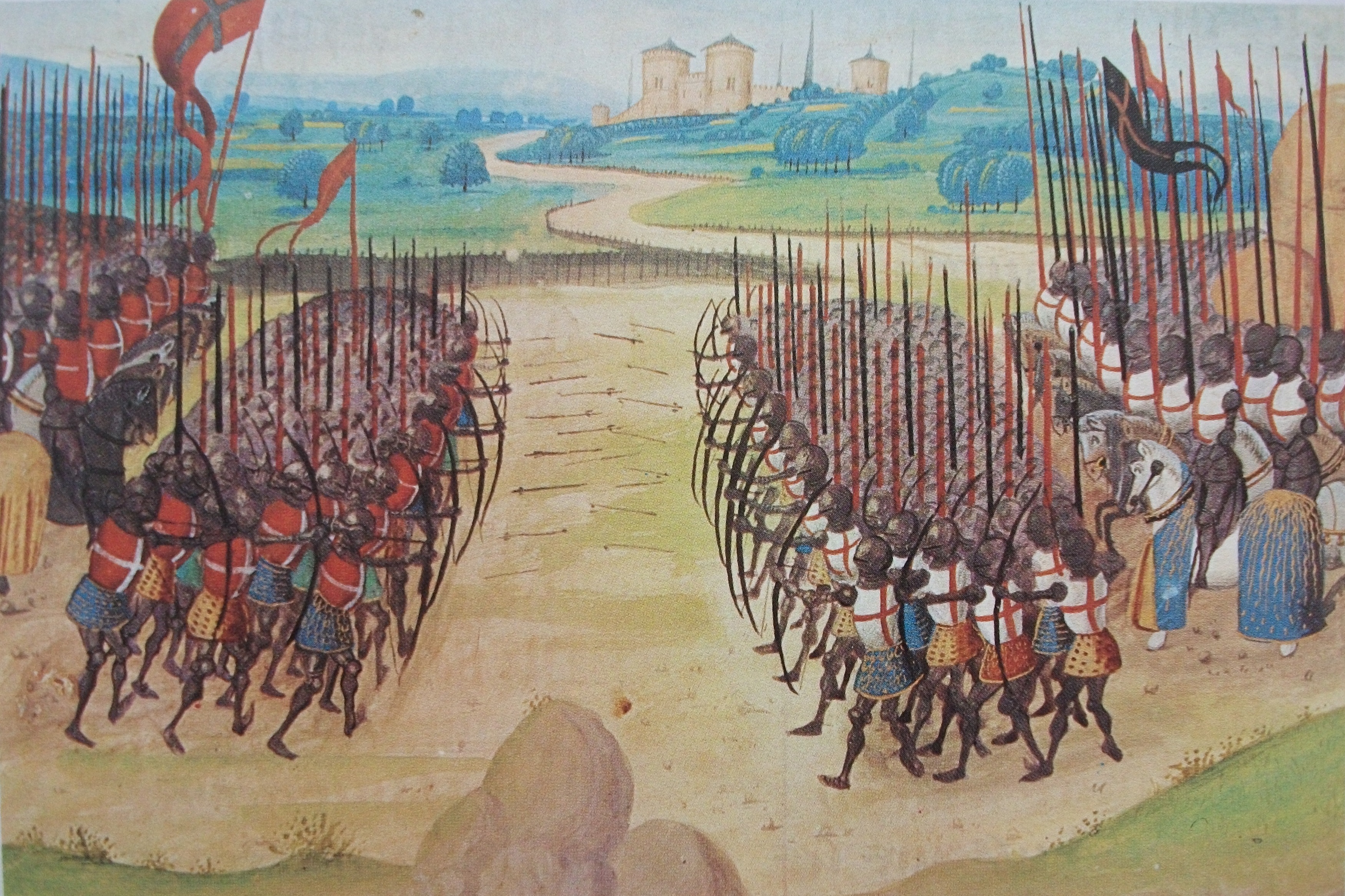 Illustration de la bataille d’Azincourt. Wikimedia